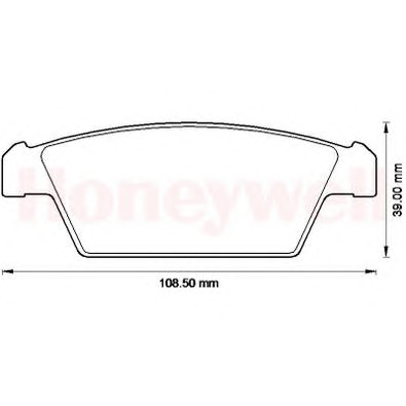 572530B BENDIX Колодки тормозные дисковые