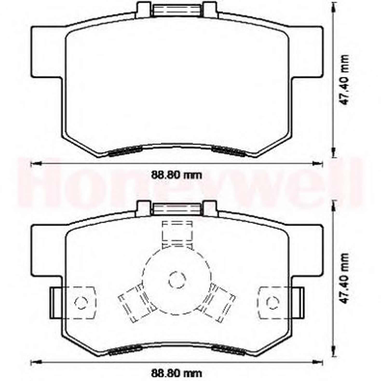 572544B BENDIX Колодки тормозные дисковые