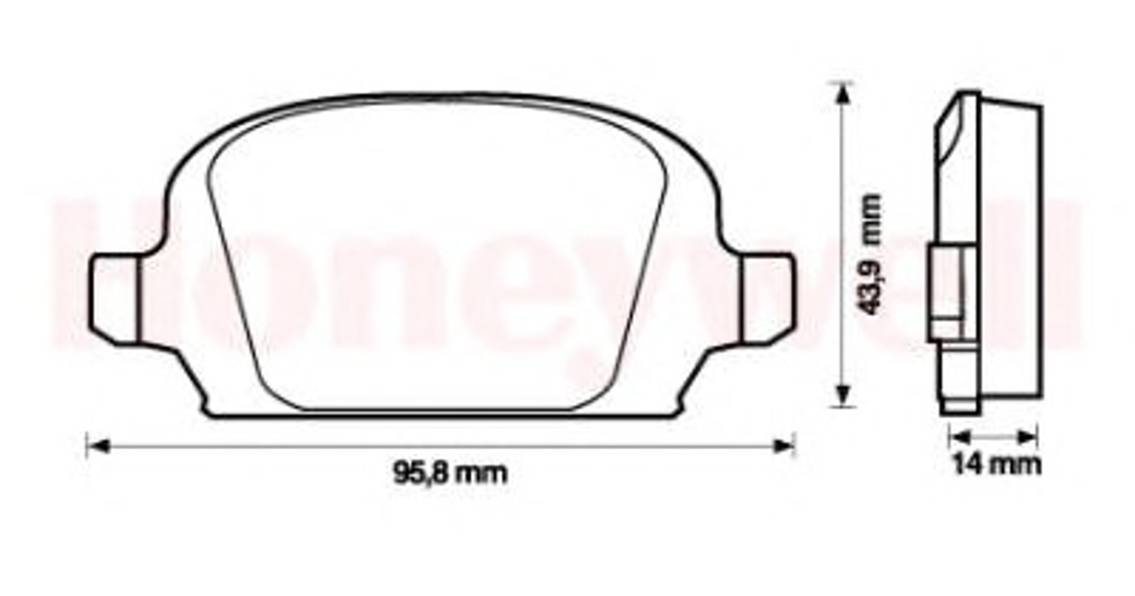 573009B BENDIX Комплект тормозных колодок, дисковый тормоз