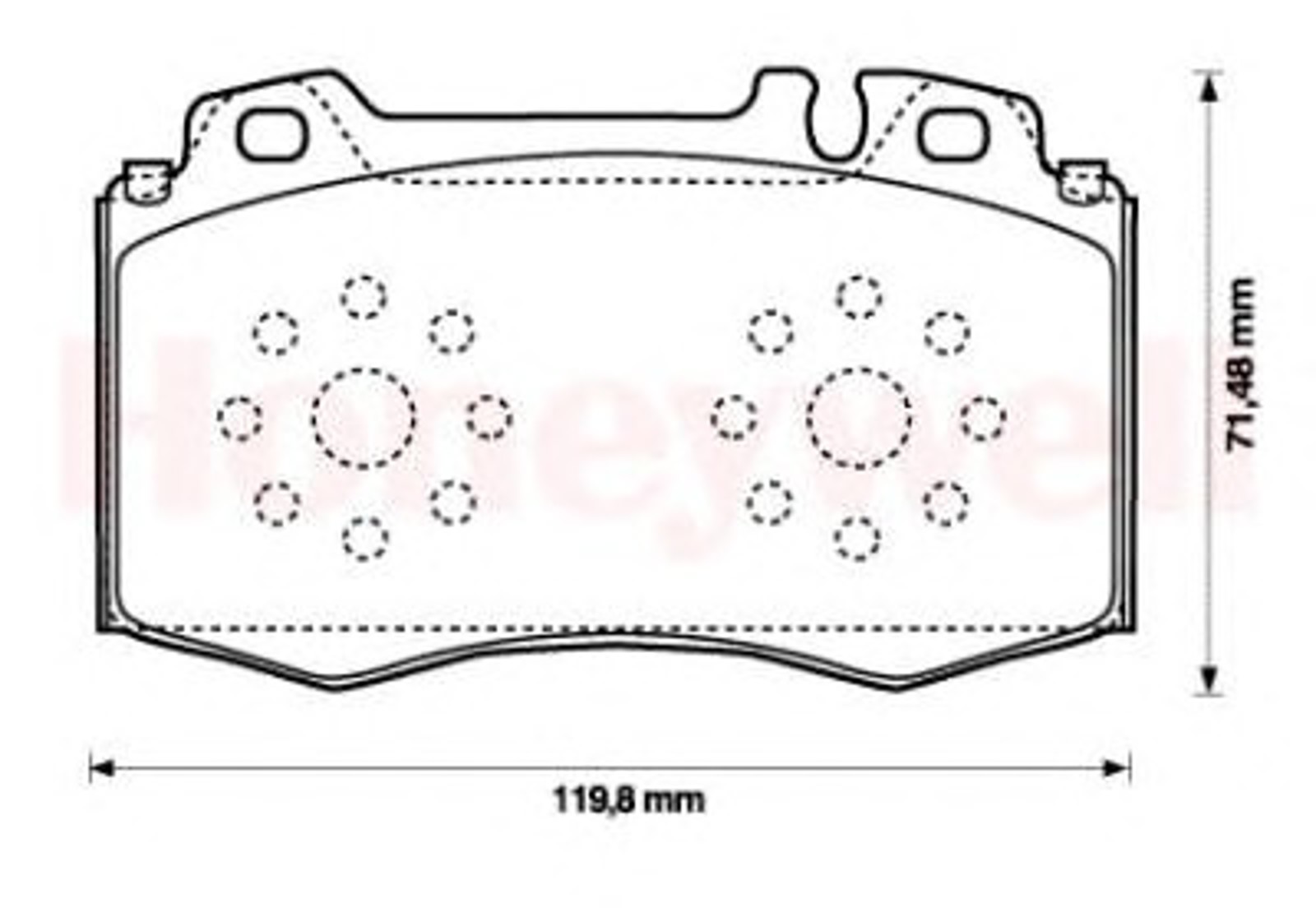 573092B BENDIX Комплект тормозных колодок, дисковый тормоз