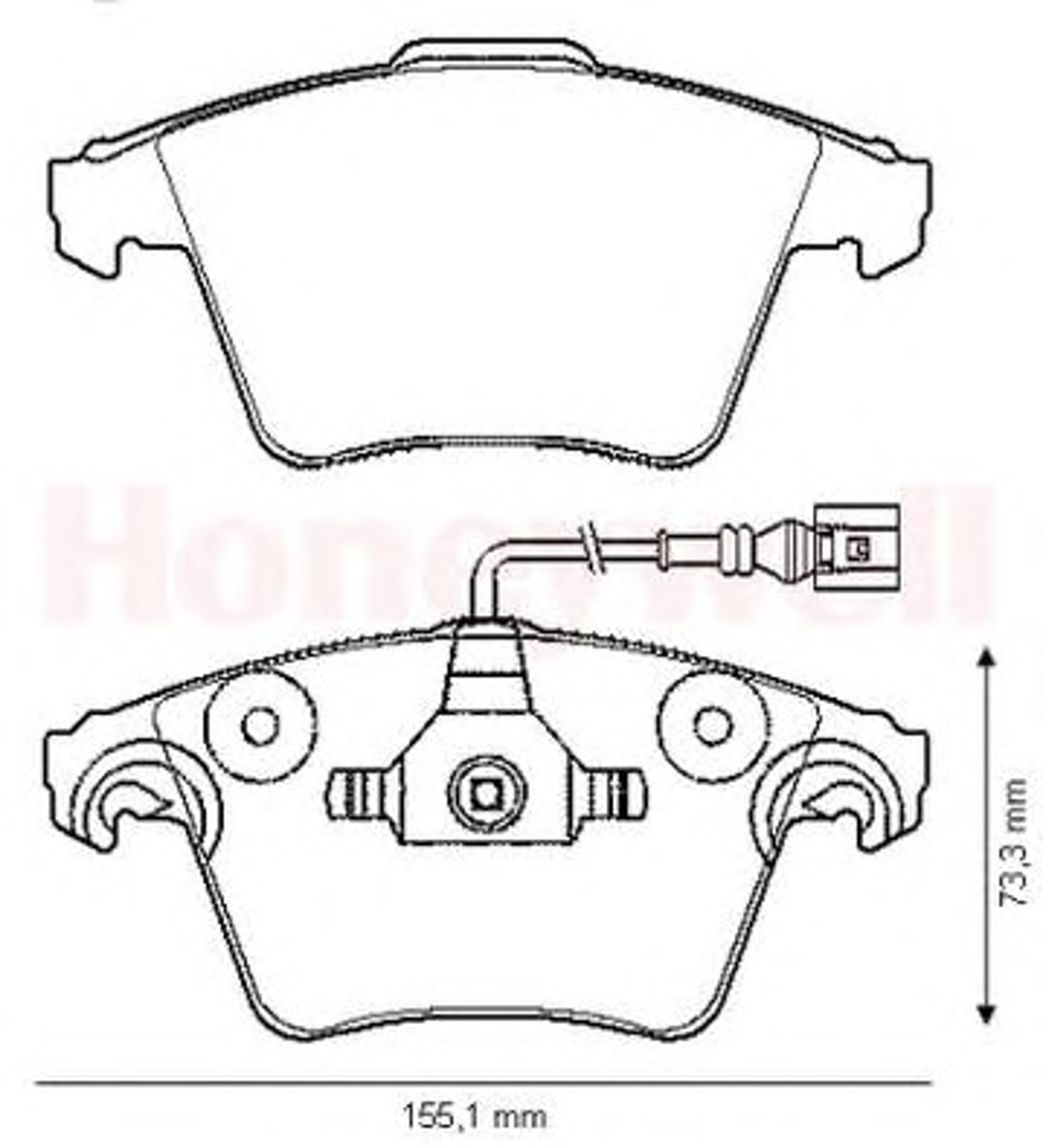 573160B BENDIX Комплект тормозных колодок, дисковый тормоз