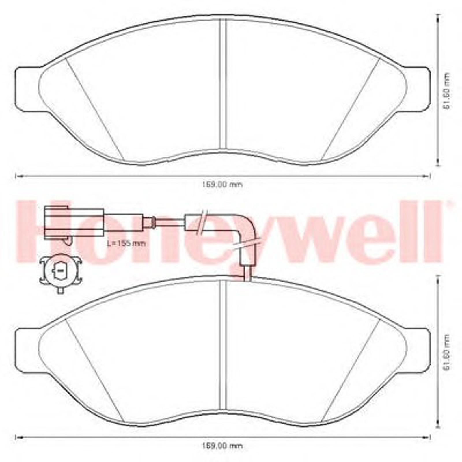 573260B BENDIX Колодки тормозные дисковые