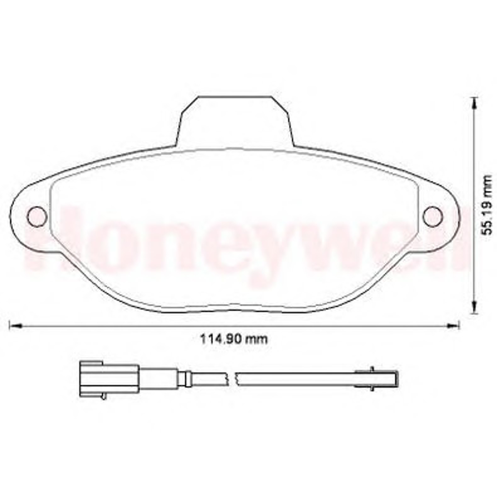 573267B BENDIX Колодки тормозные дисковые