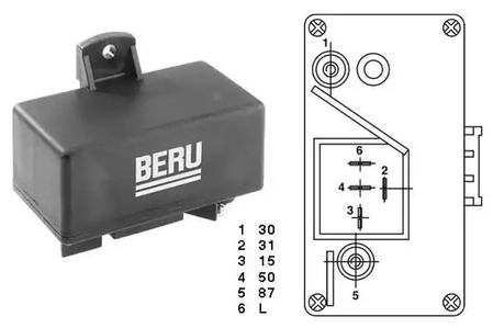 Реле свечей накаливания BERU GR066