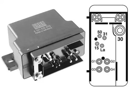Реле свечей накаливания BERU GR070