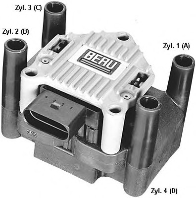 ZSE003 BERU Катушка зажигания