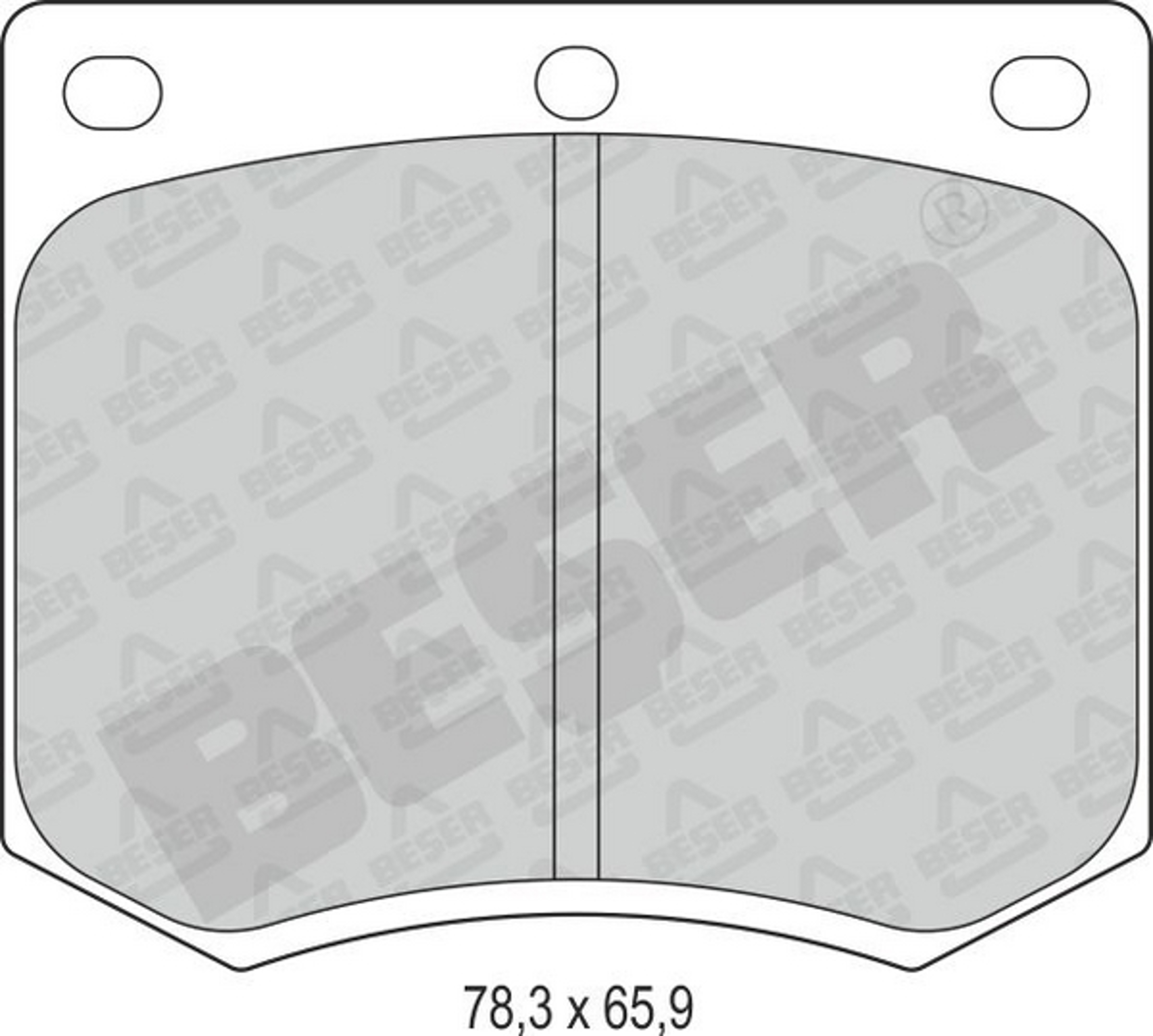 3312 BESER Колодки тормозные дисковые