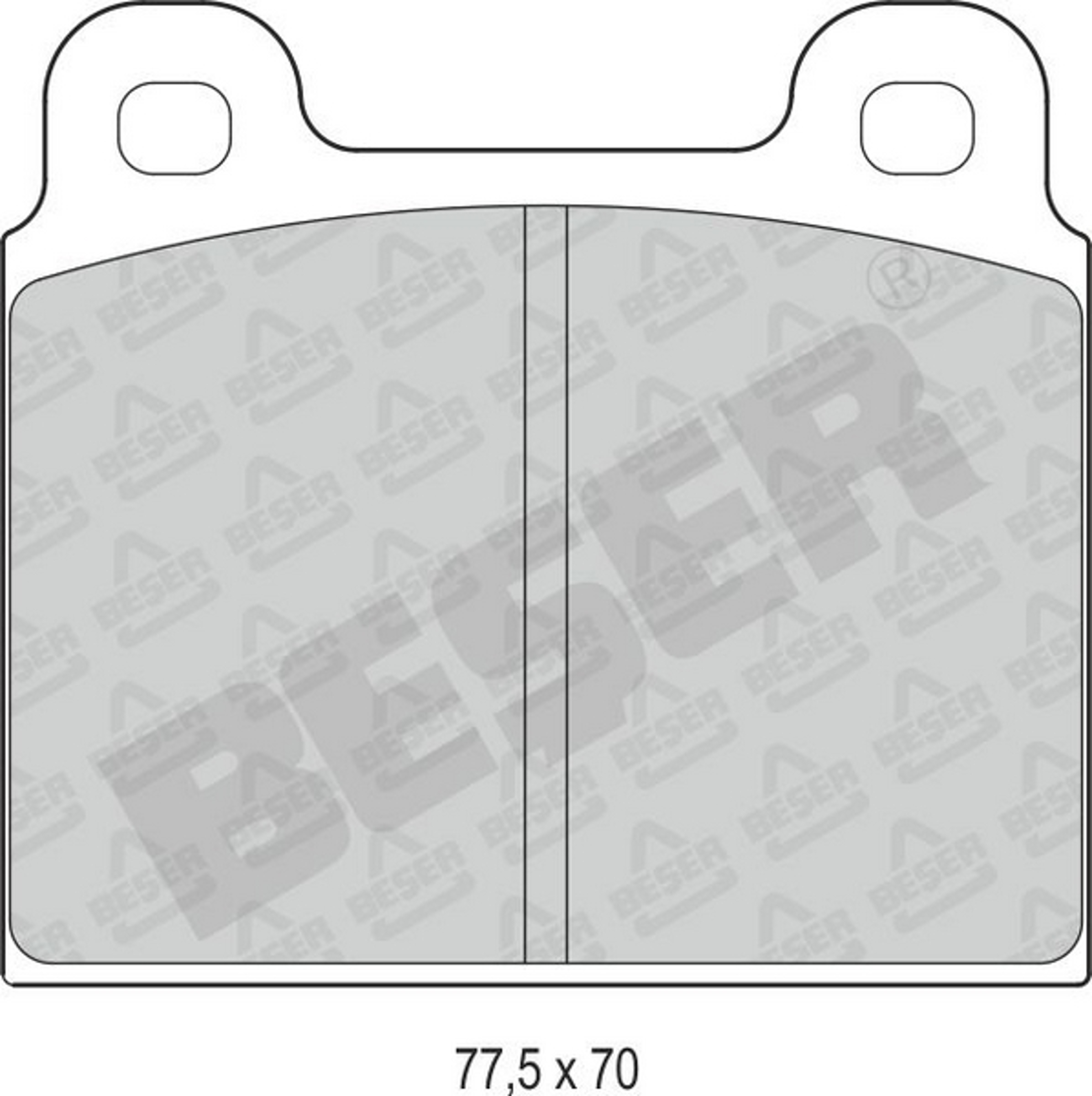 3320 BESER Колодки тормозные