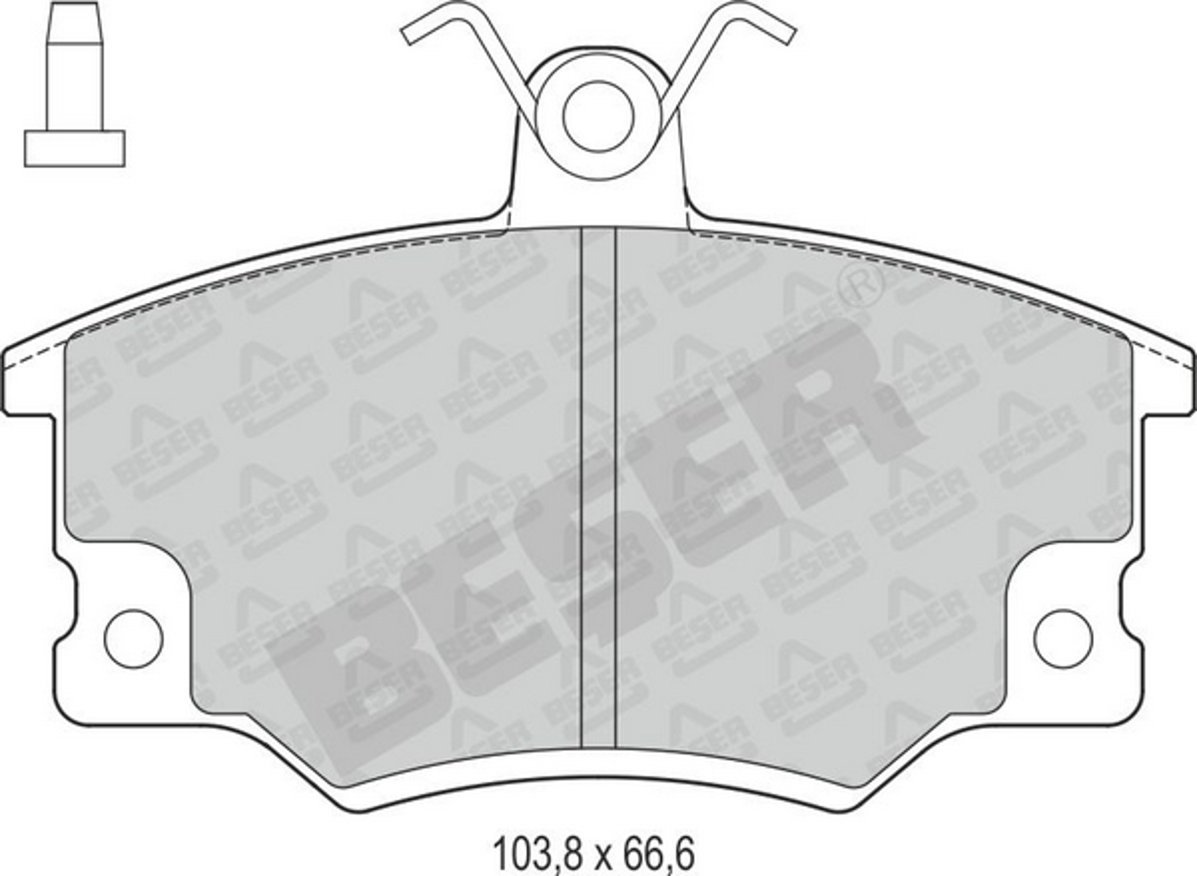 3466 BESER Колодки тормозные дисковые