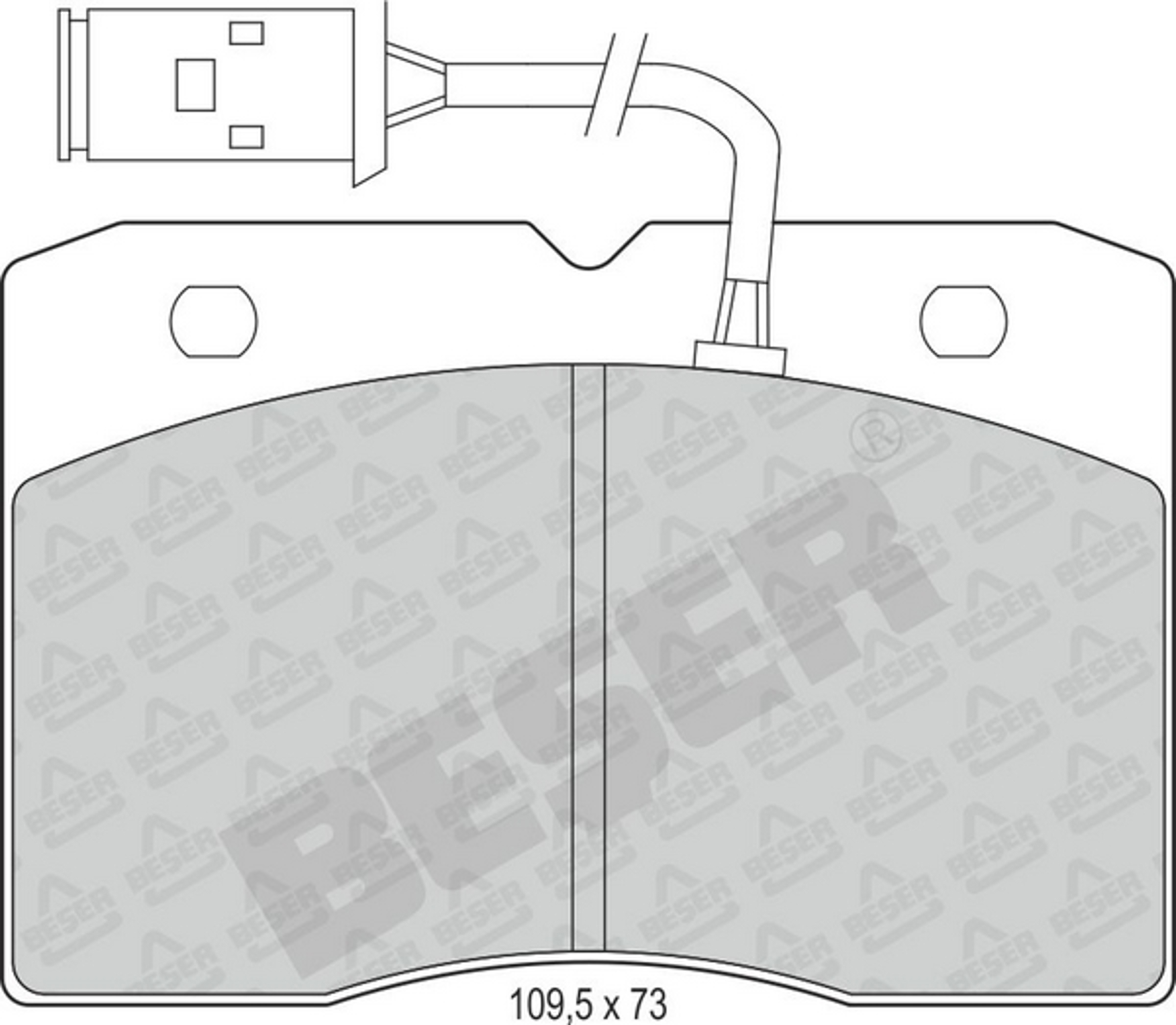 3523 BESER Колодки тормозные дисковые