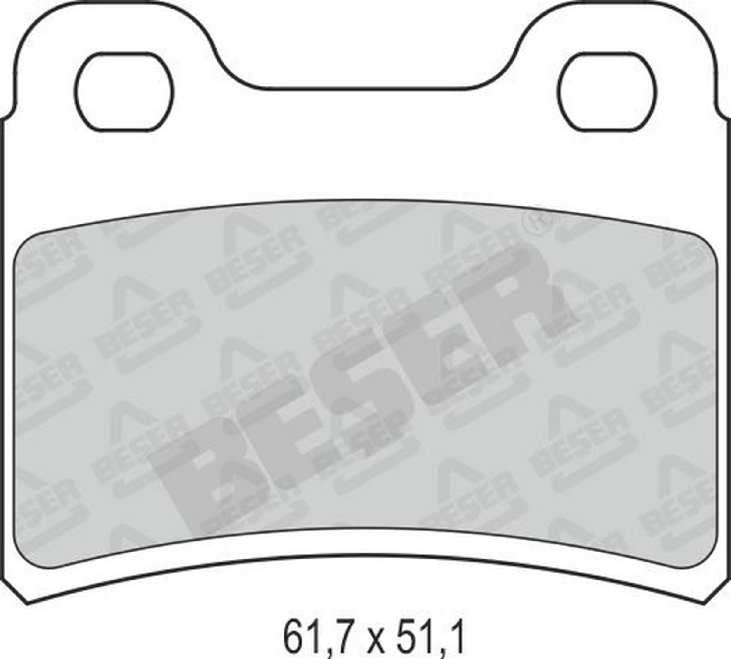 3545 BESER Колодки тормозные дисковые