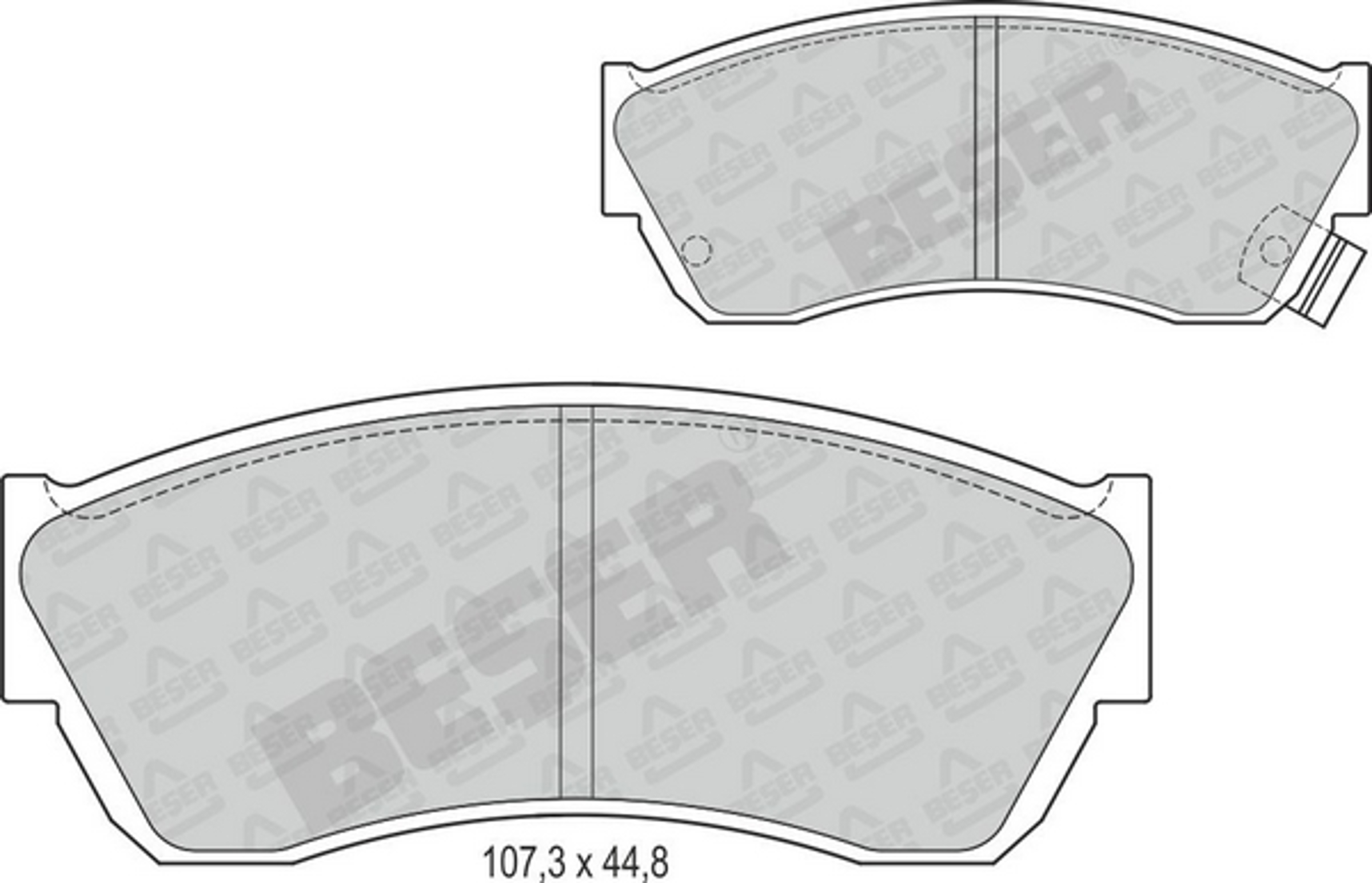 3633 BESER Колодки тормозные дисковые