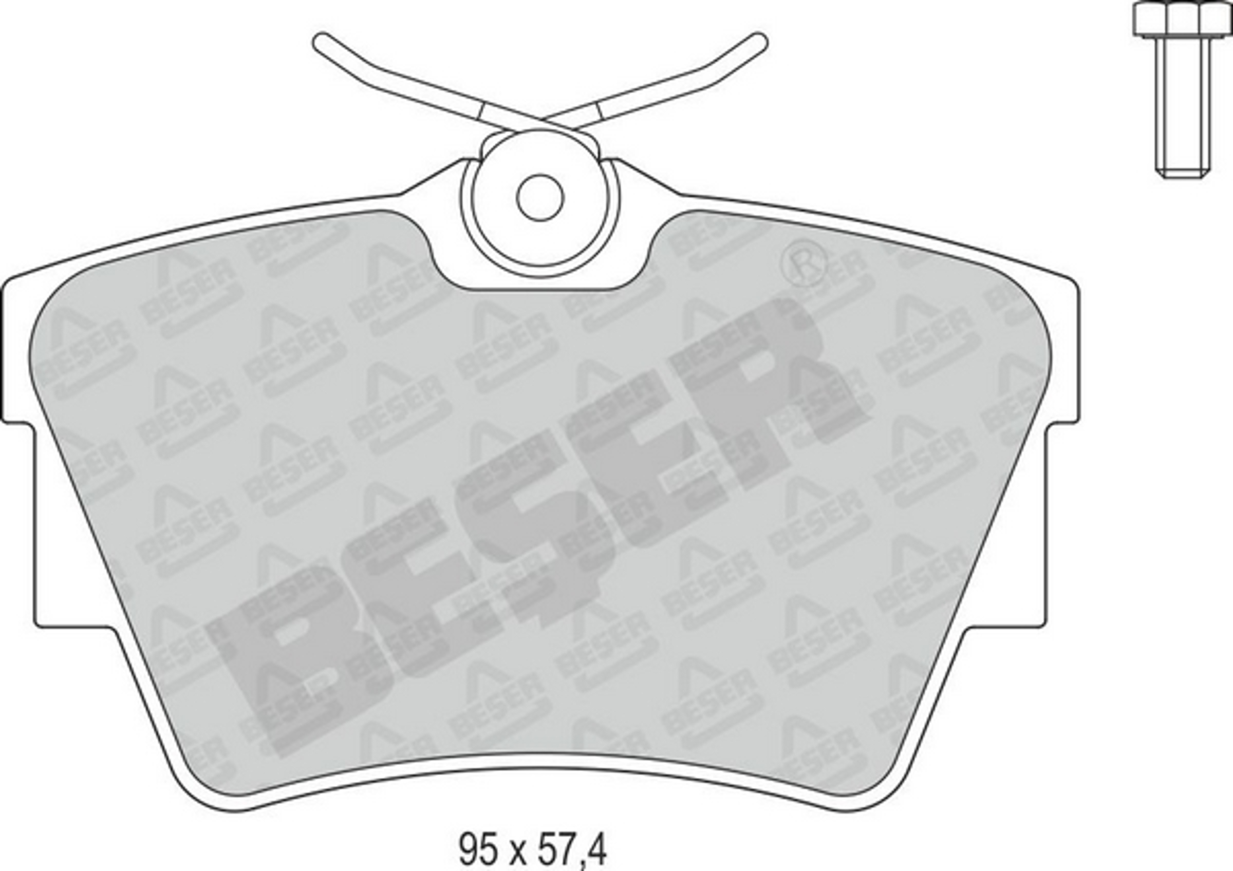 3795/1 BESER Колодки тормозные дисковые