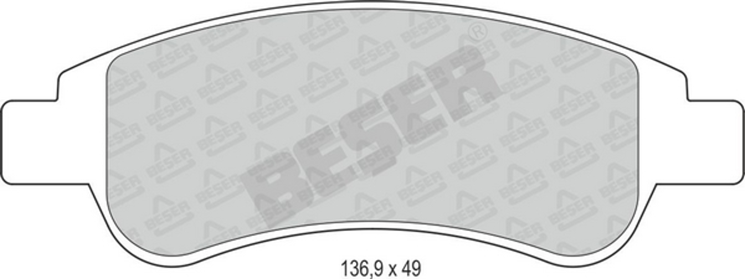 3820 BESER Колодки тормозные дисковые