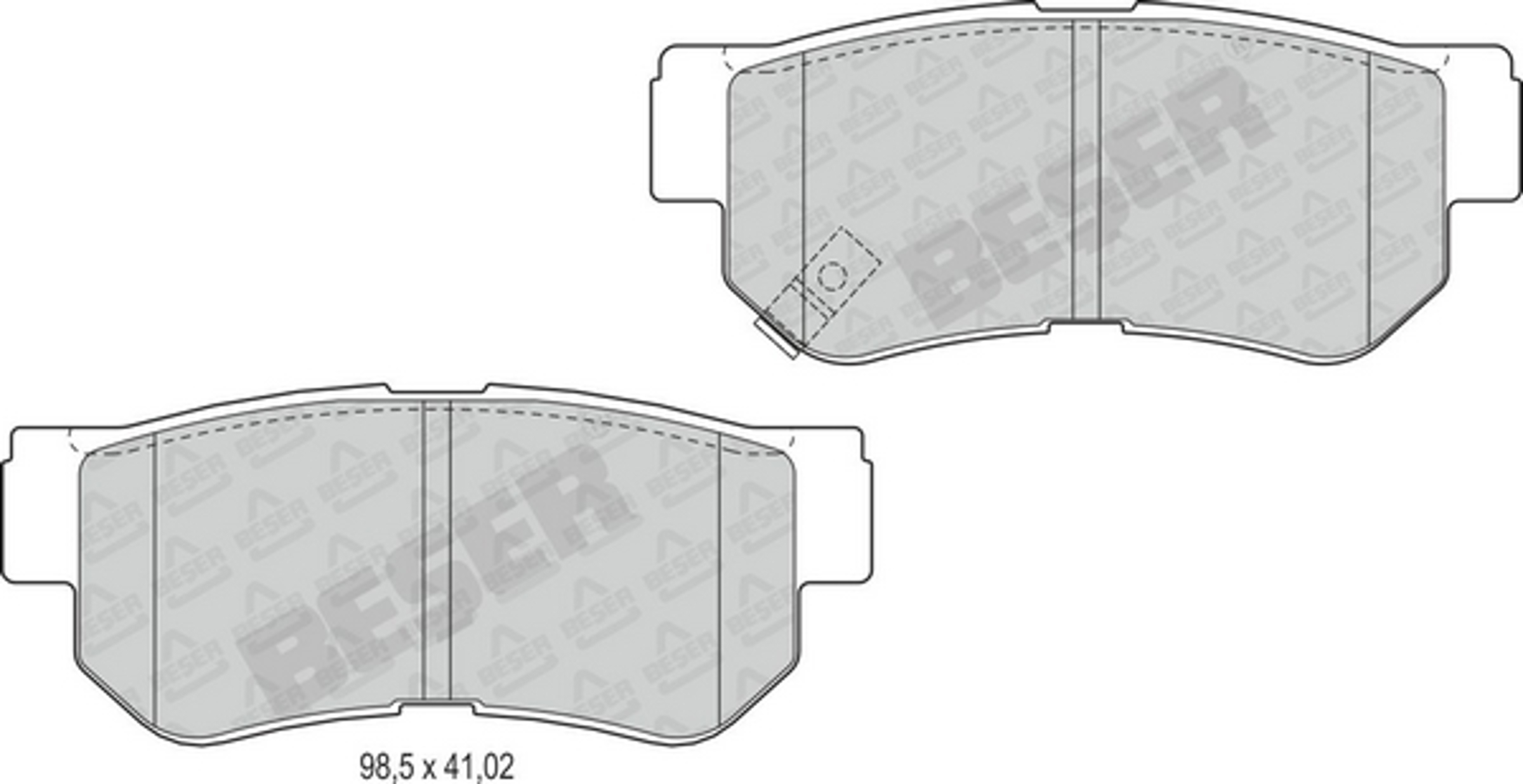 3993 BESER Колодки тормозные дисковые