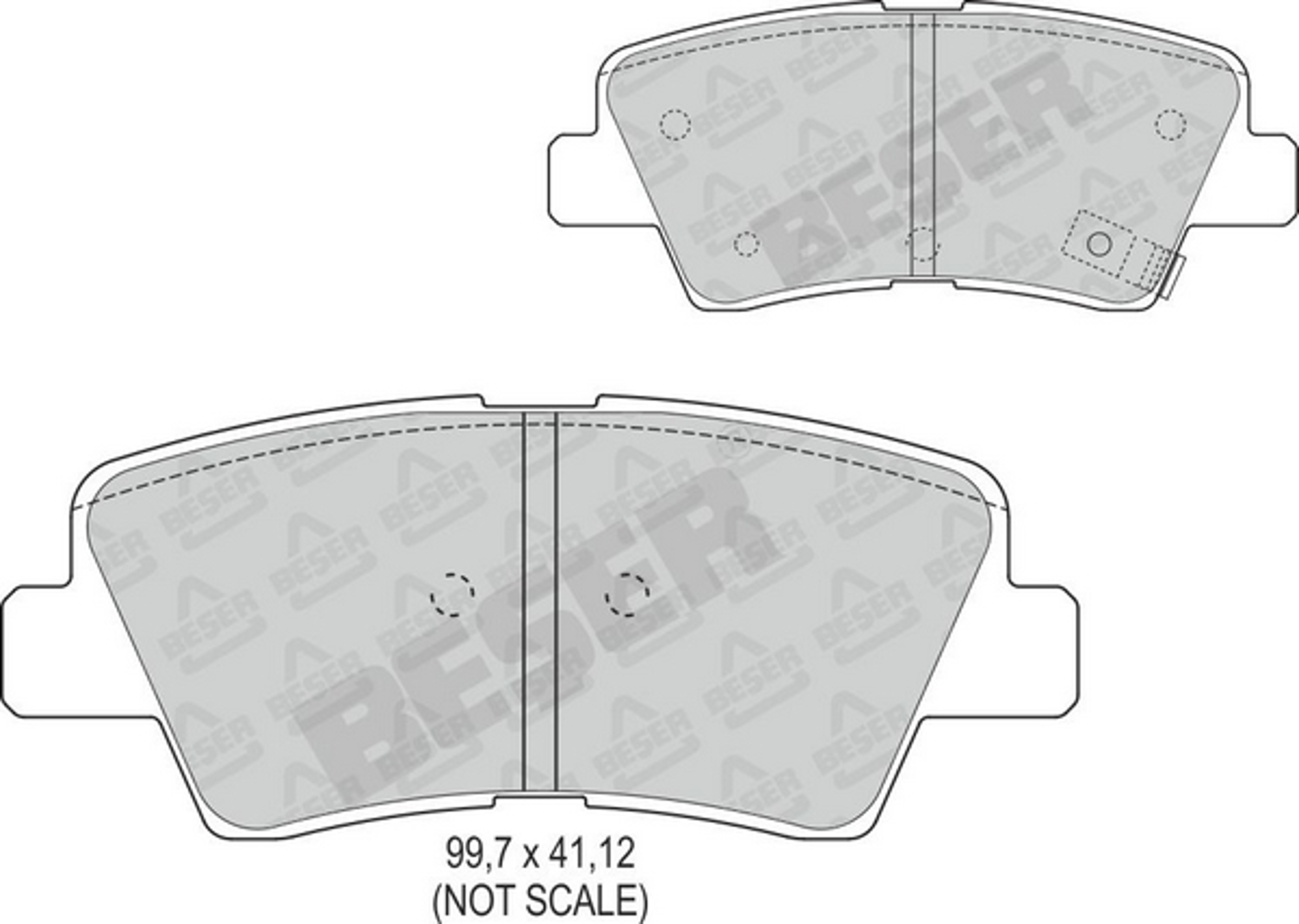 4061 BESER Колодки тормозные дисковые