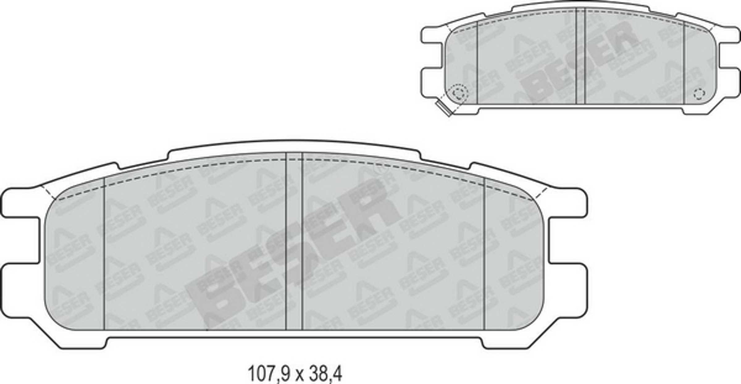 4080 BESER Колодки тормозные дисковые