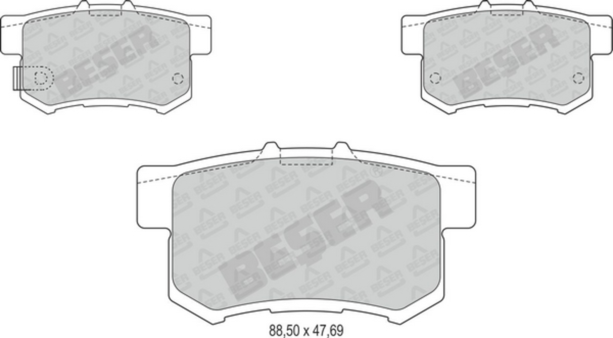 4148/1 BESER Колодки тормозные дисковые