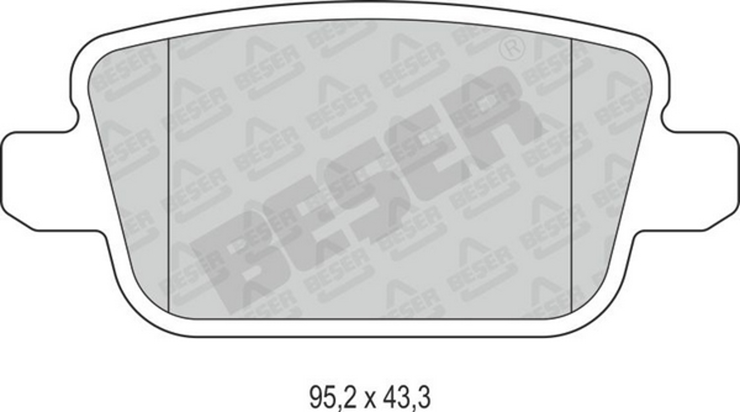 4157 BESER Колодки тормозные дисковые