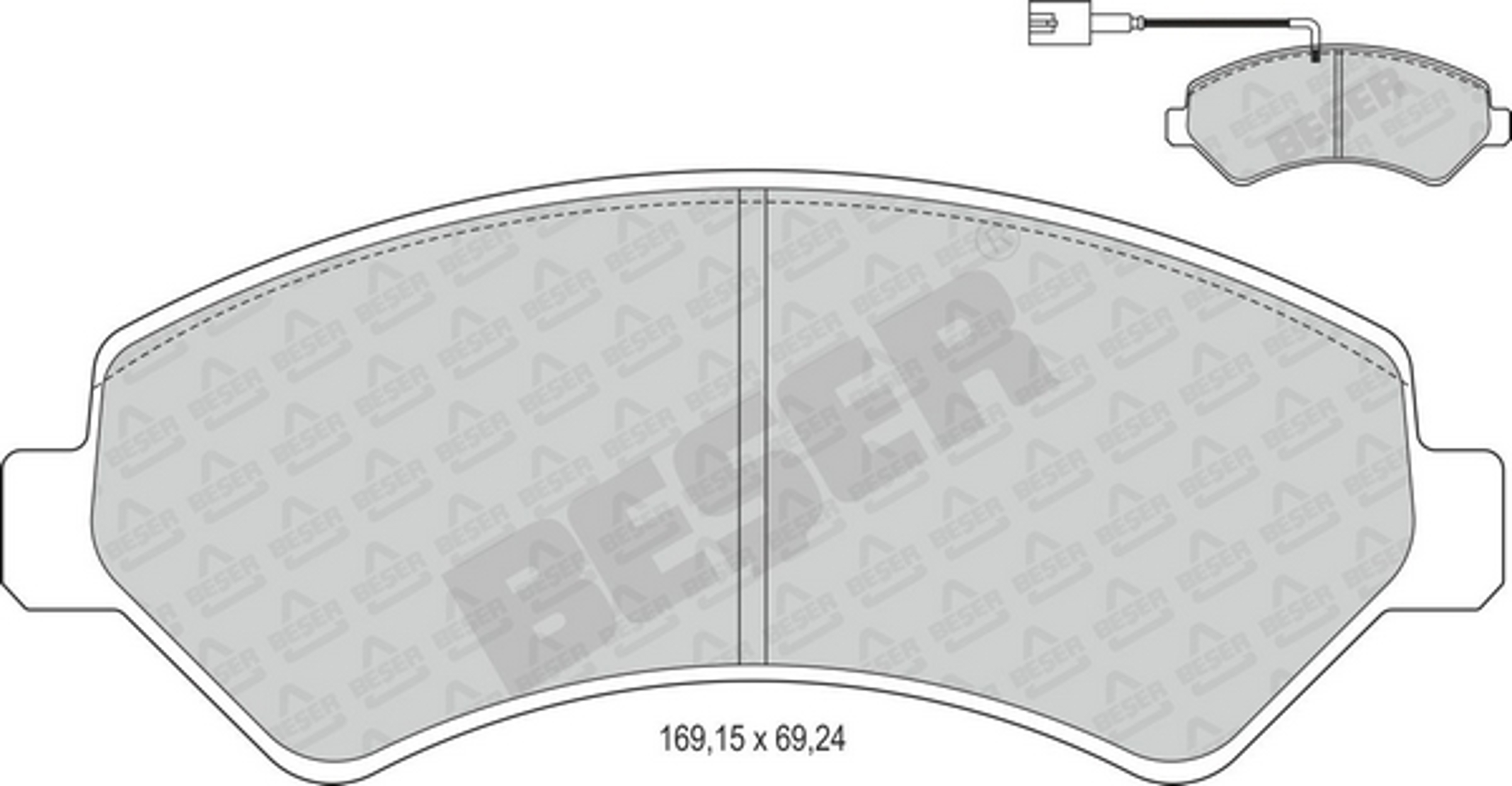 4171 BESER Колодки тормозные дисковые