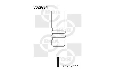 Выпускной клапан BGA V029354