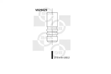 V029429 BGA Клапан двигателя впускной