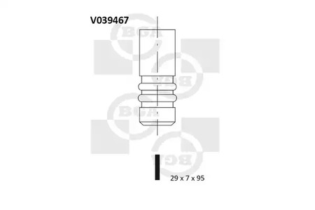 Впускной клапан BGA V039467