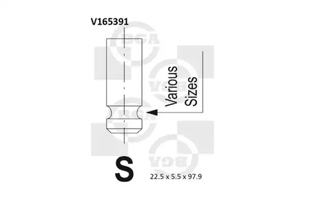 Клапан EGR BGA V165391