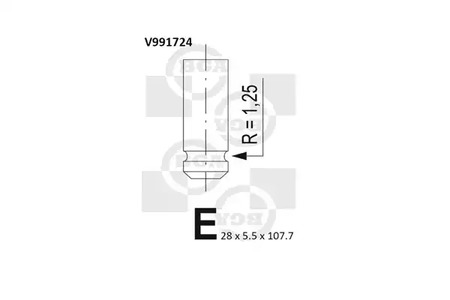 V991724 BGA Клапан двигателя выпускной