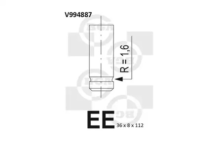 V994887 BGA Клапан двигателя