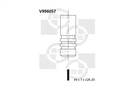 V996057 BGA Клапан двигателя