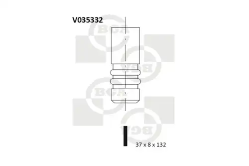 Впускной клапан BGA V035332