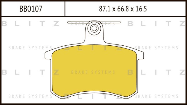 BB0107 BLITZ Тормозные колодки