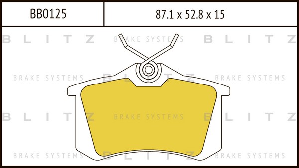 BB0125 BLITZ Тормозные колодки