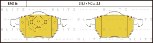 Фото 1 BB0156 BLITZ Тормозные колодки