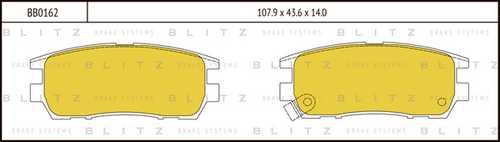 Фото 1 BB0162 BLITZ Тормозные колодки