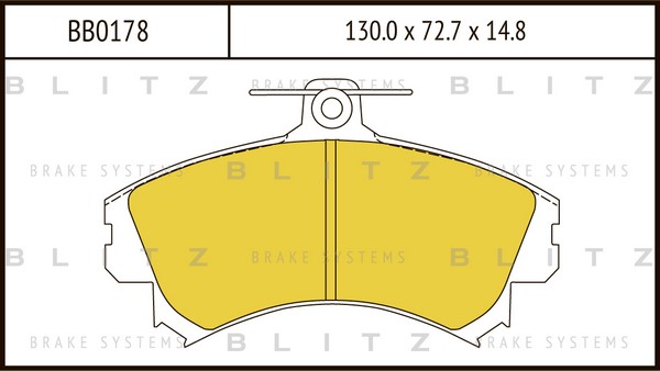 BB0178 BLITZ Тормозные колодки