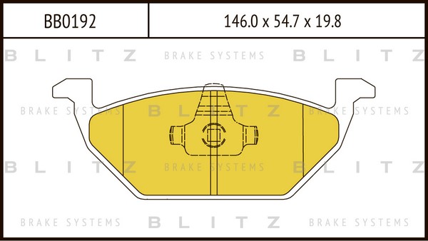 BB0192 BLITZ Тормозные колодки