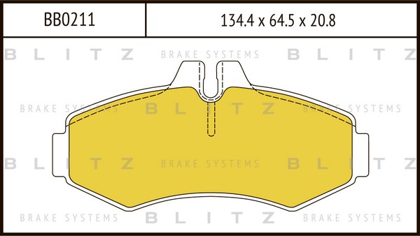 BB0211 BLITZ Тормозные колодки