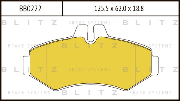 BB0222 BLITZ Тормозные колодки