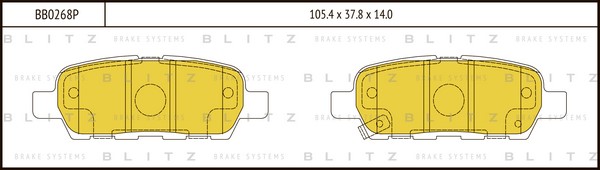 BB0268P BLITZ Тормозные колодки