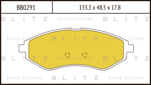 Фото 1 BB0291 BLITZ Тормозные колодки