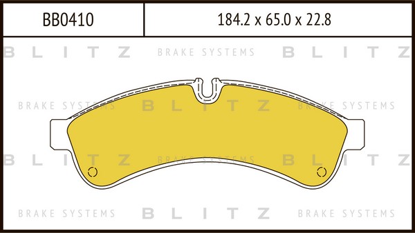 BB0410 BLITZ Тормозные колодки