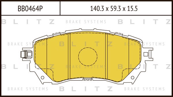 BB0464P BLITZ Колодки тормозные дисковые