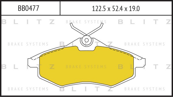 BB0477 BLITZ Тормозные колодки