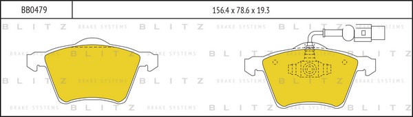 BB0479 BLITZ Тормозные колодки