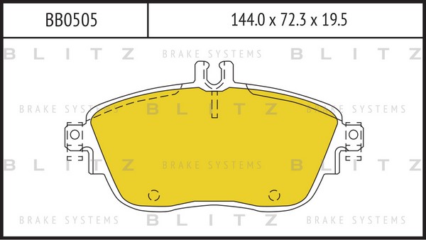 BB0505 BLITZ Тормозные колодки