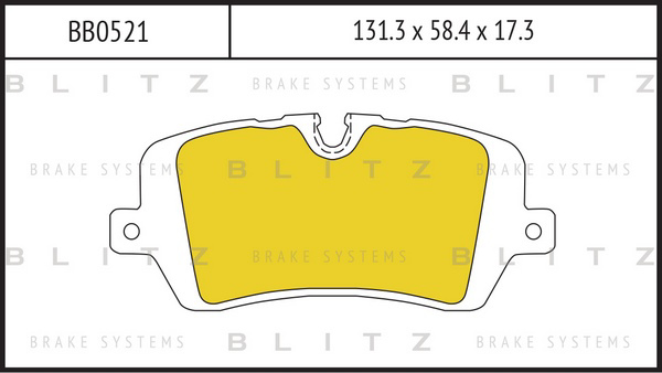 BB0521 BLITZ Колодки тормозные дисковые