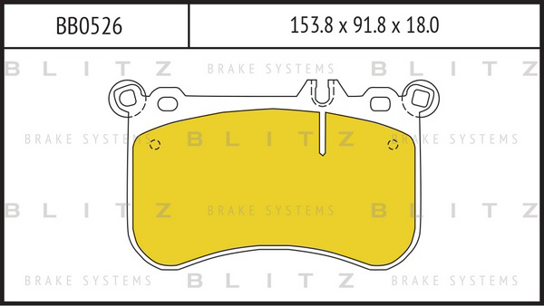 BB0526 BLITZ Колодки тормозные дисковые