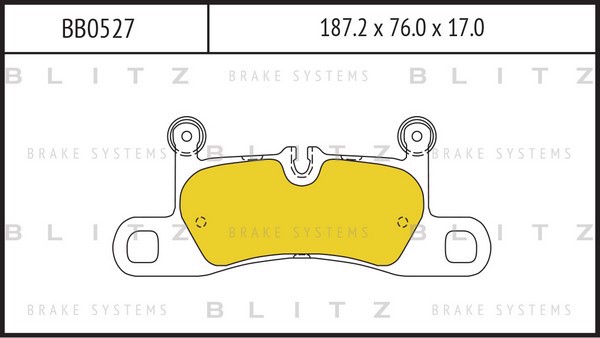 BB0527 BLITZ Колодки тормозные дисковые